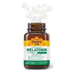 Melatonin 1mg rapid-release tablets dissolving quickly