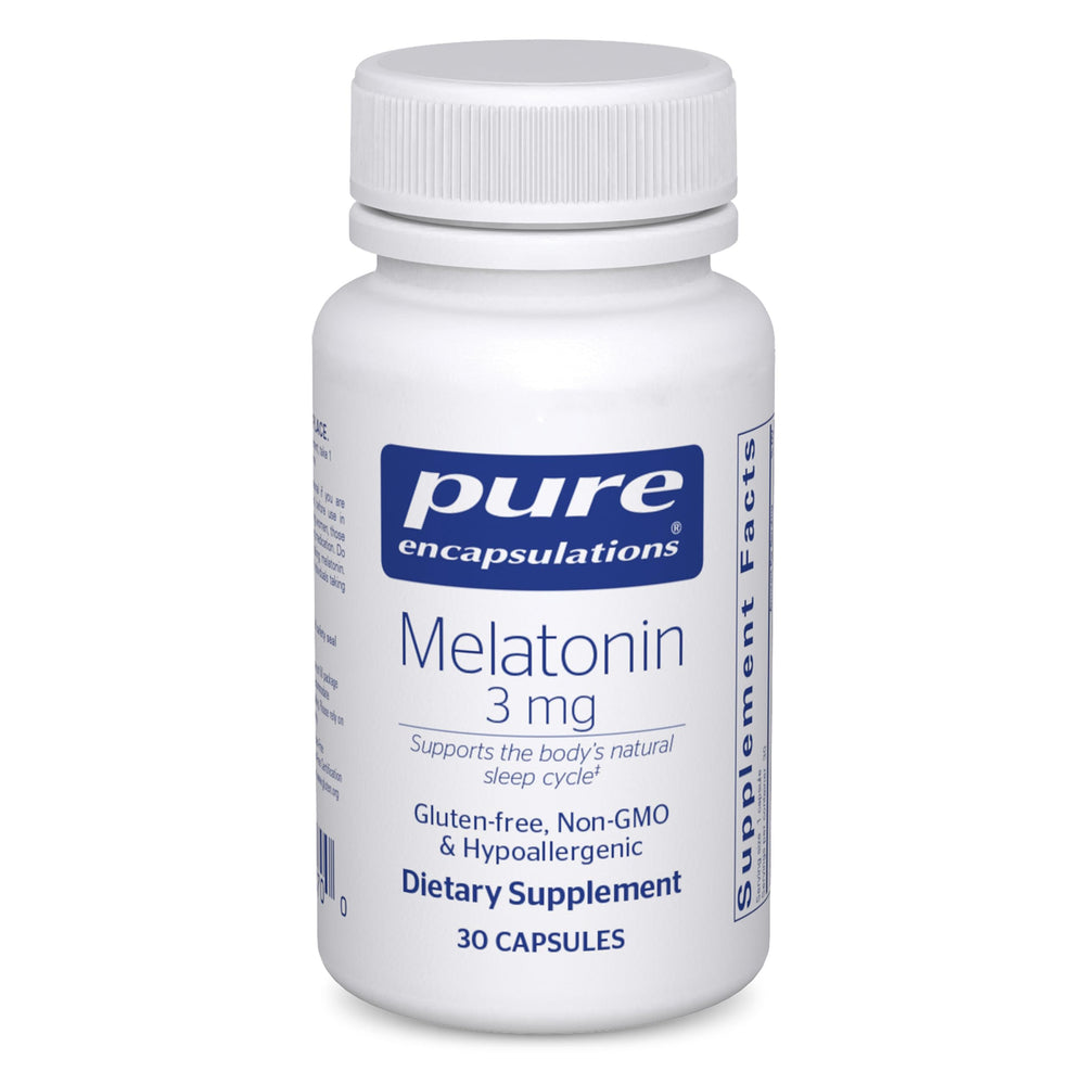 Pure Encapsulations Melatonin 3 mg bottle front view