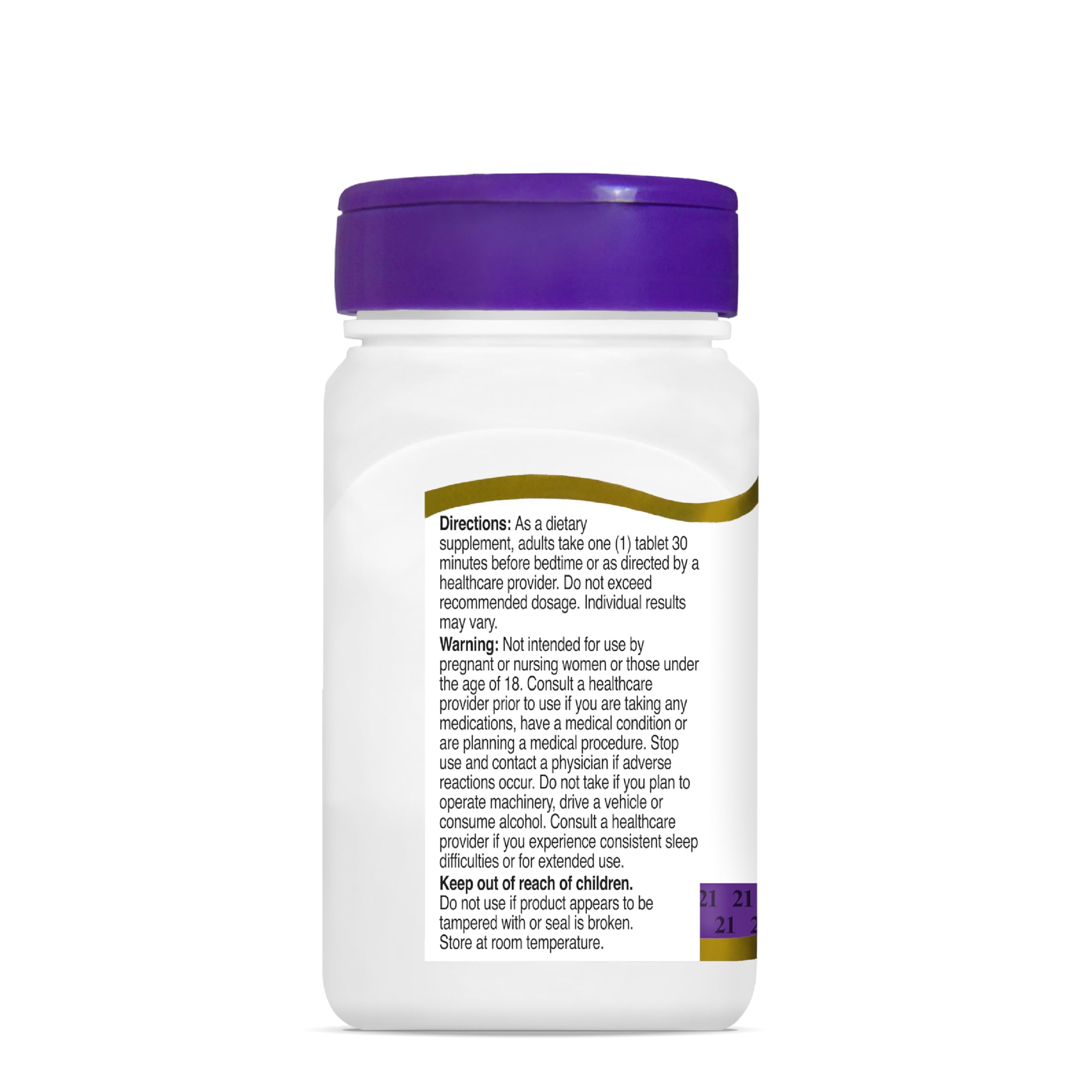 21st Century HealthCare melatonin bottle in home setting
