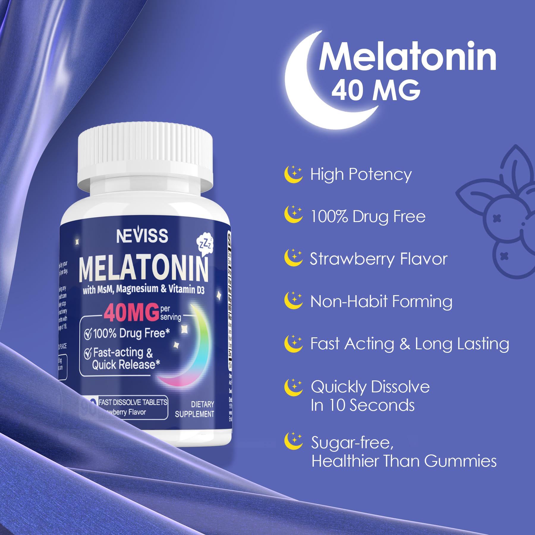USA-made melatonin 40mg in manufacturing facility