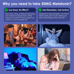 Fast-dissolving melatonin sublingual tablet