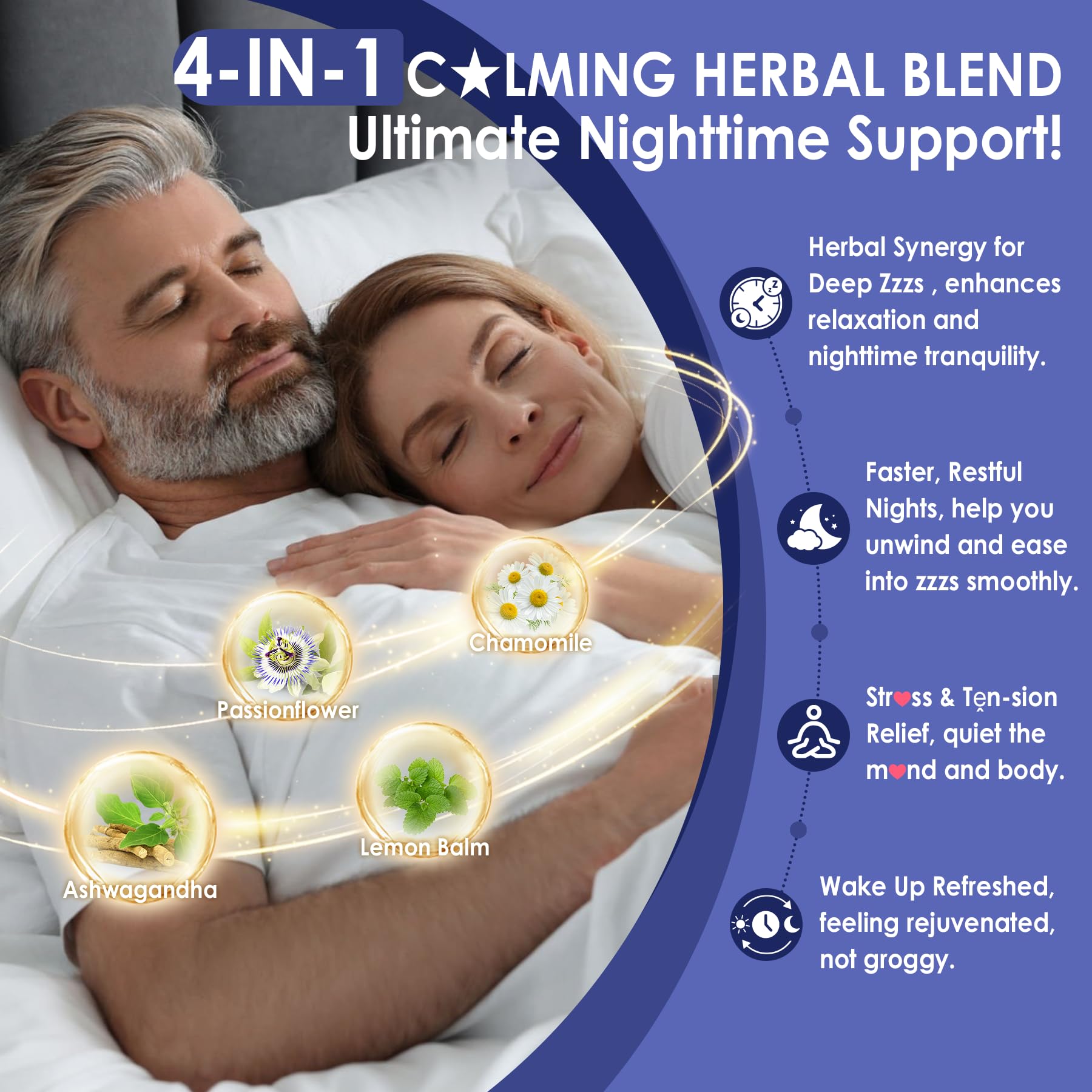 Sugar-free vegan melatonin supplement label