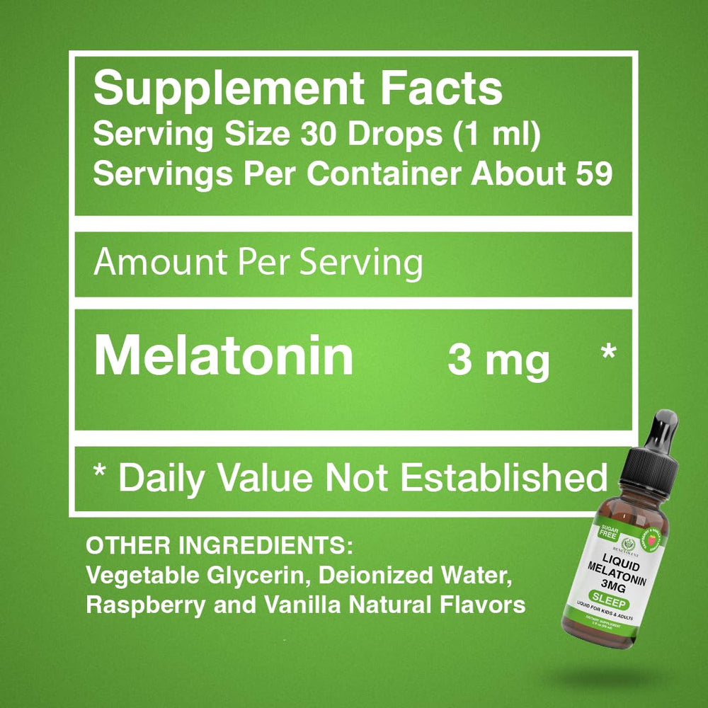 Kid-friendly melatonin serving at 3 mg