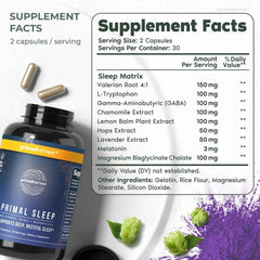 Close-up of melatonin, GABA, and sleep-support blend