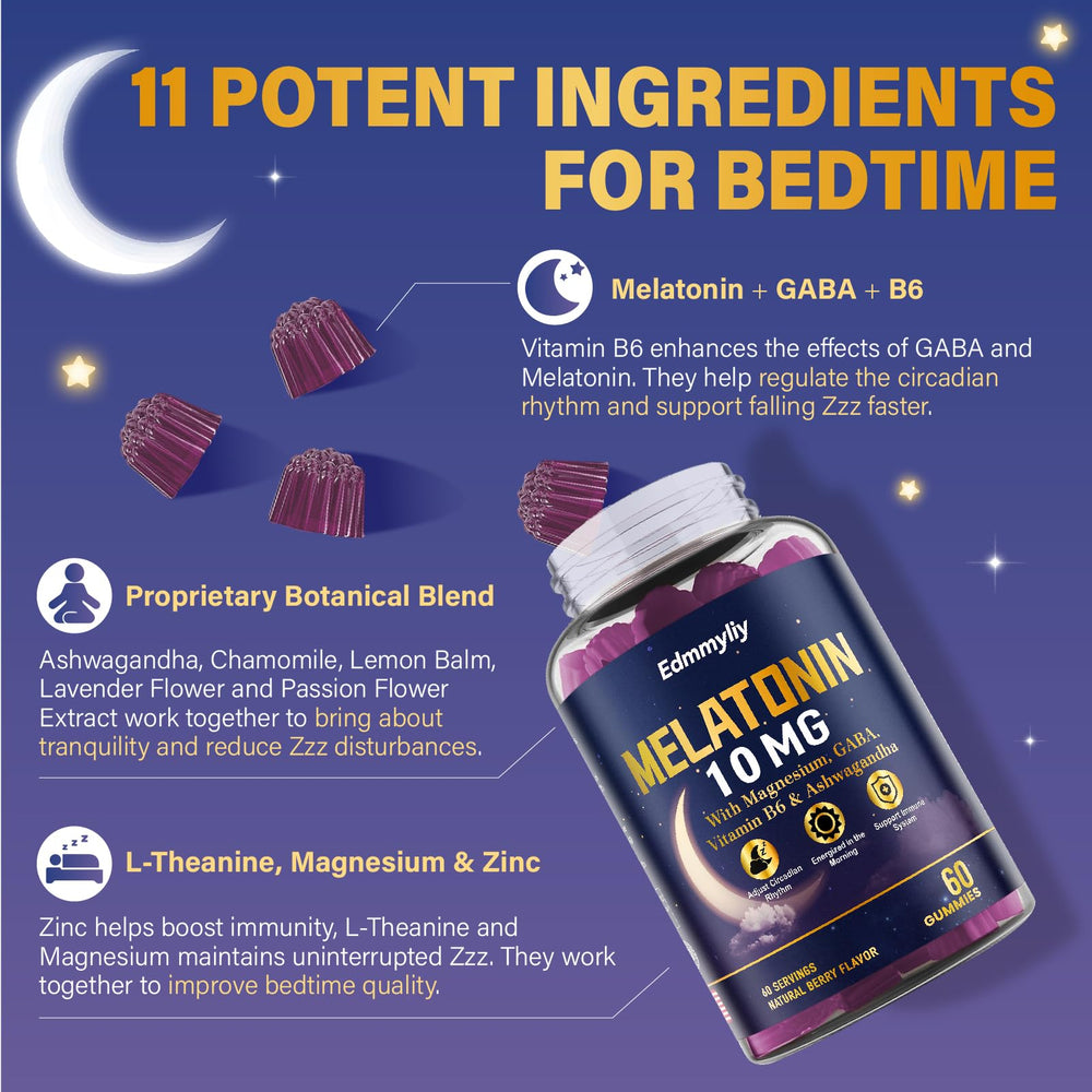 Close-up of a berry-flavored vegan melatonin gummy