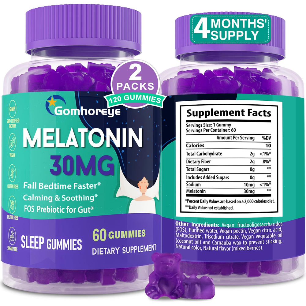 Bottle of Melatonin Gummies 30mg for Adults