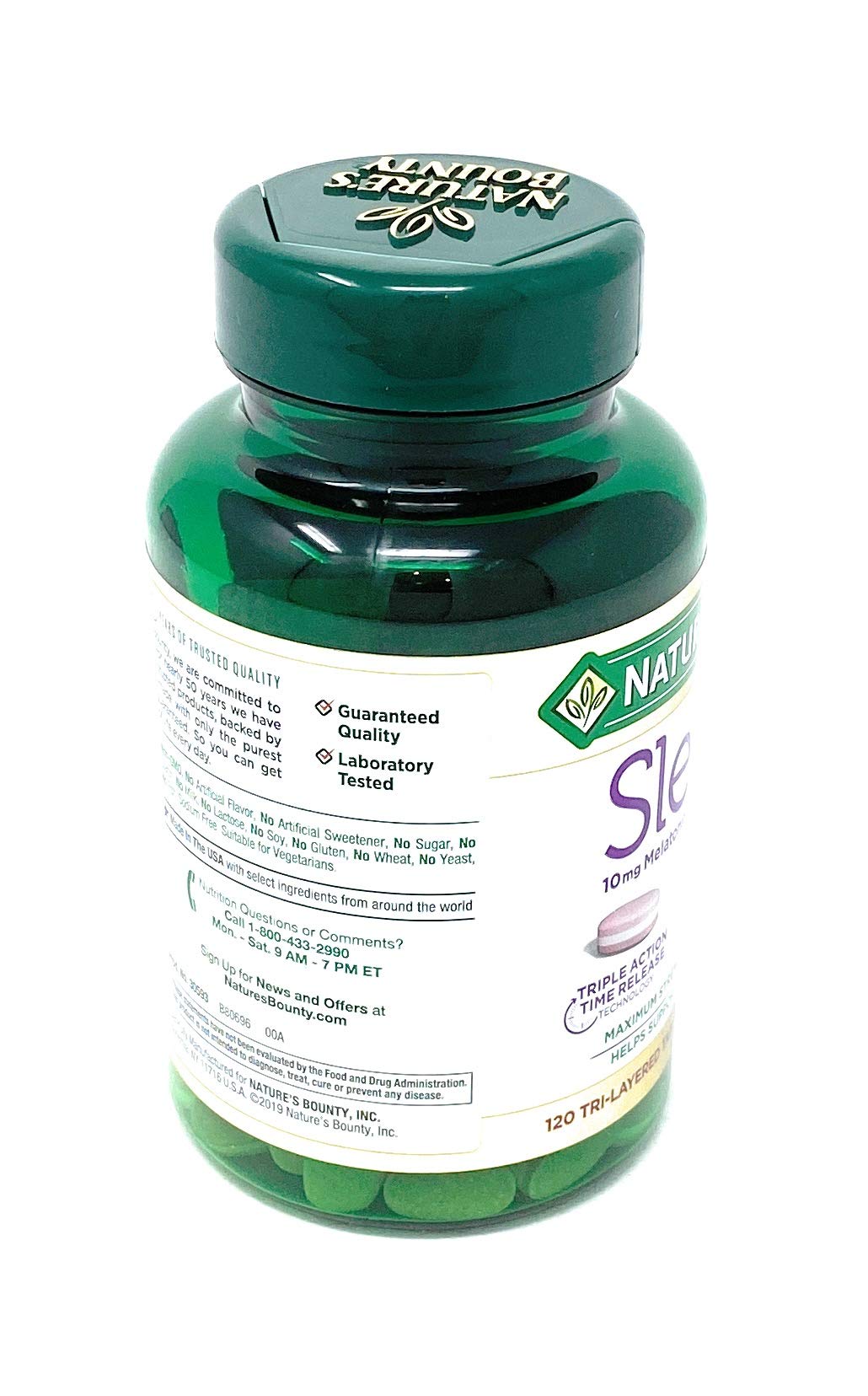 Melatonin 10 mg and L-theanine 200 mg graphic