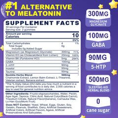 Melatonin-free sleep gummies bottle pack 2