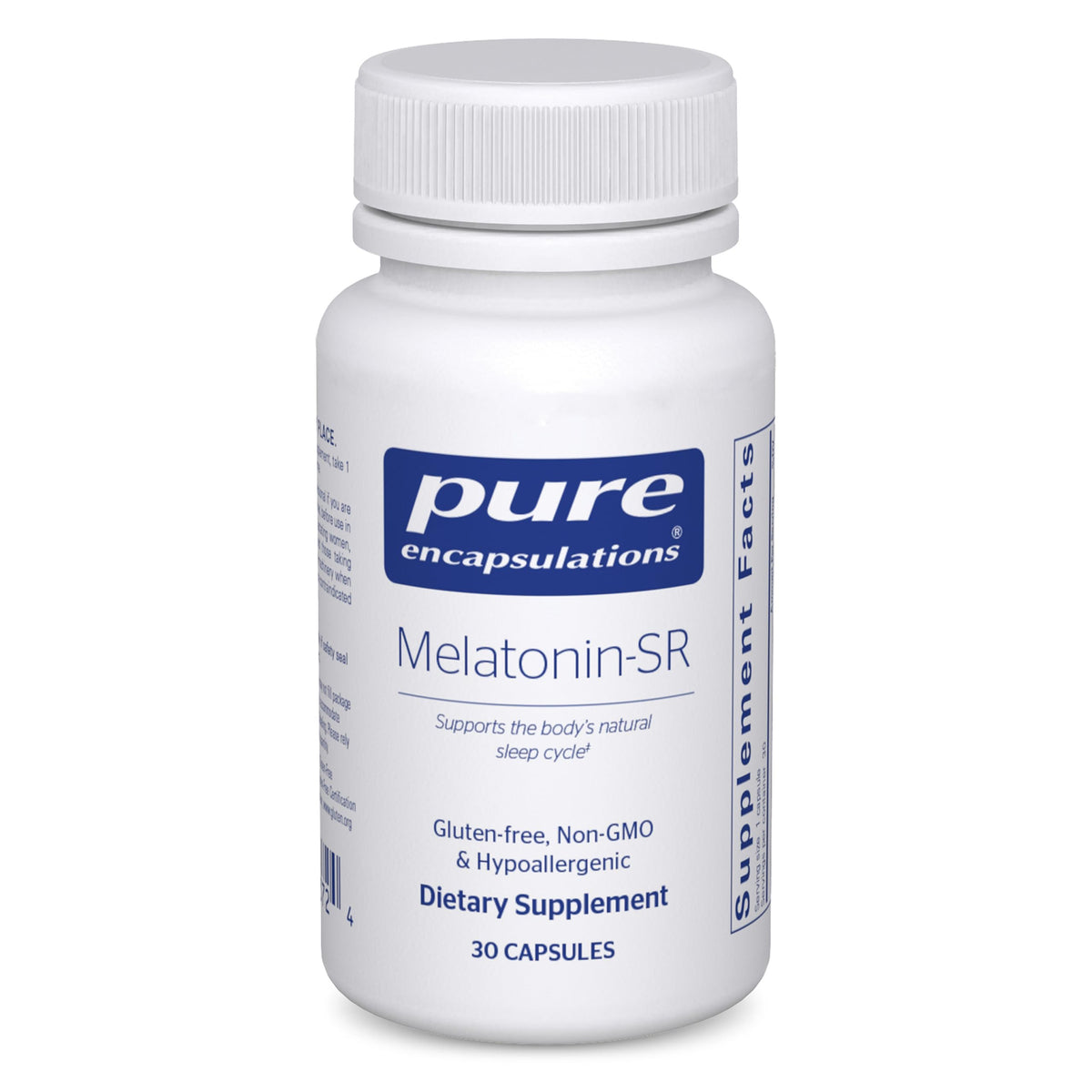 Pure Encapsulations Melatonin-SR bottle on white background