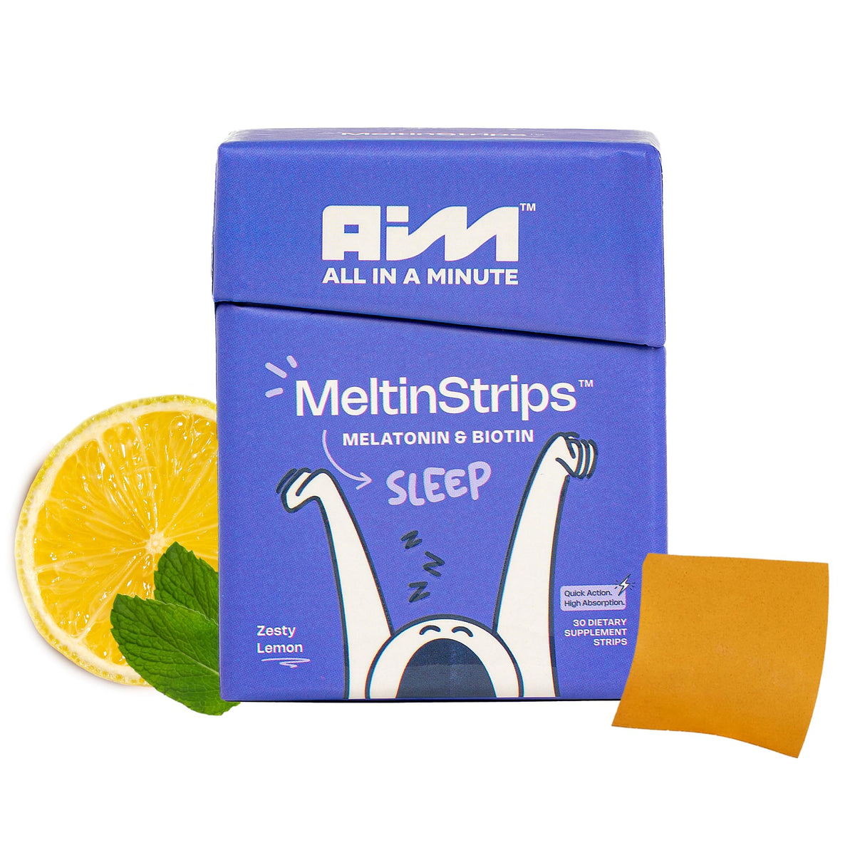 Hero image showing MeltinStrips packaging and strips