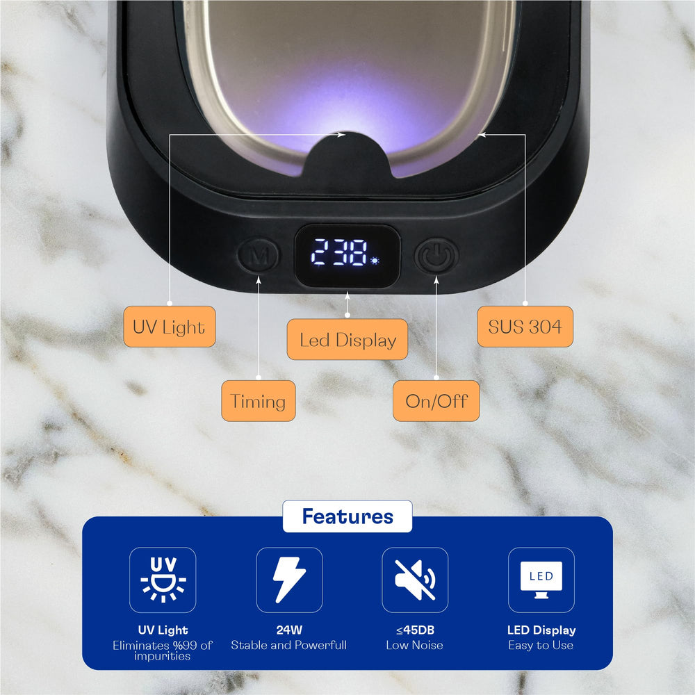 Packaging contents and user manual for Melyshine cleaner