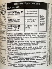 Close-up of Member's Mark Fiber Capsules label