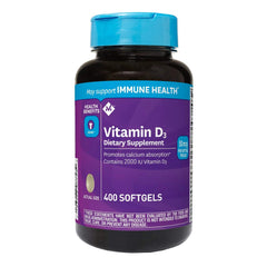 Member's Mark Vitamin D3 bottle with 400 softgels