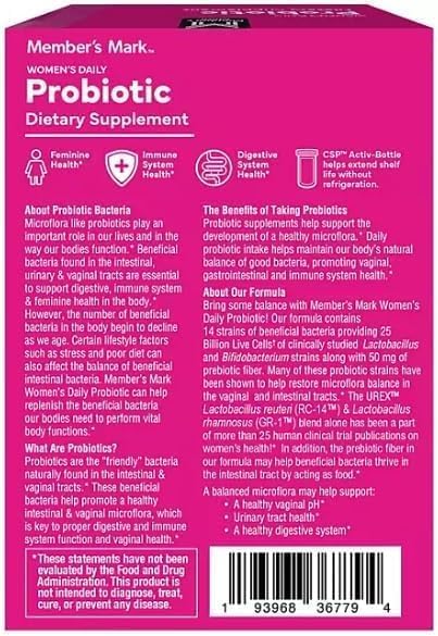Delayed-release vegetarian probiotic capsules for women's health