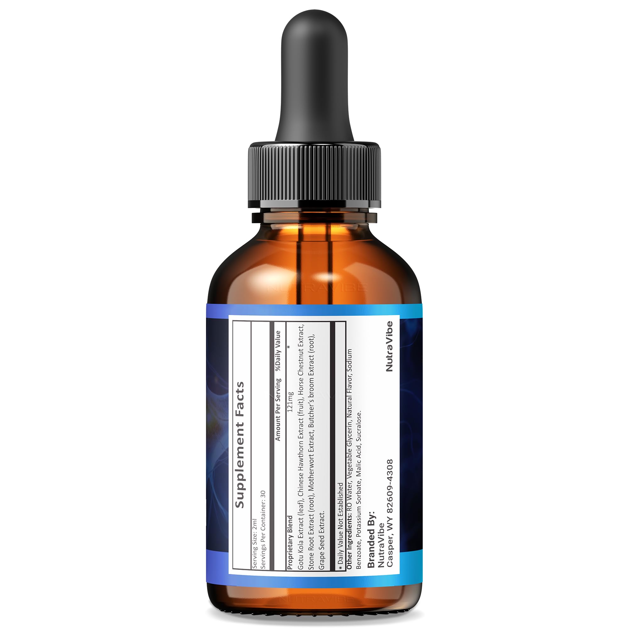 Close-up of Memo Core memory drops bottle