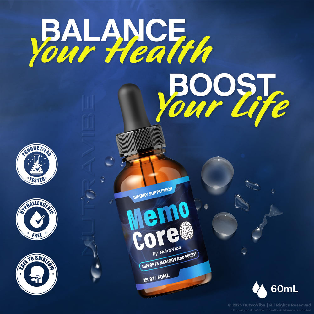 Memo Core vitamins for focus and clarity