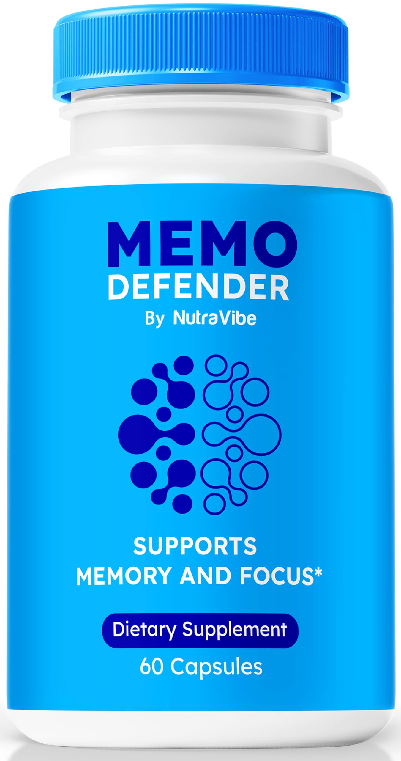 Memo Defender Pills bottle front view