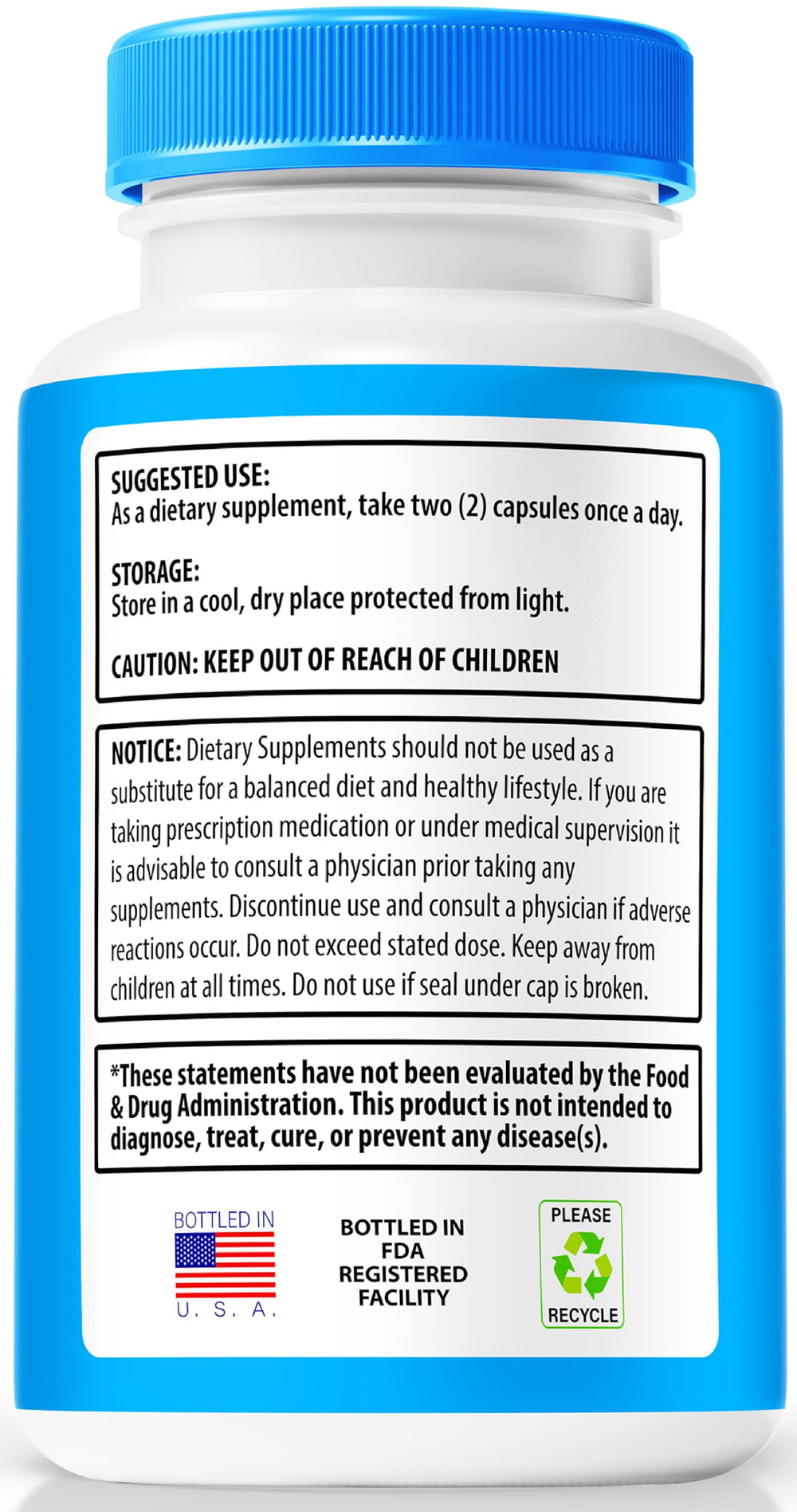 Memo Defender Pills ingredients list on bottle label