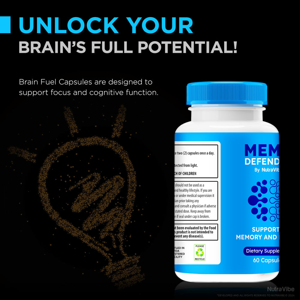 Capsules of Memo Defender Pills close-up