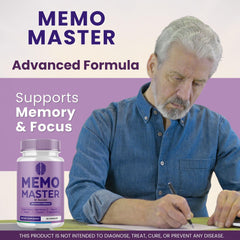 Close-up of Memo Master Capsules pills