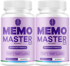 Memo Master Pro Capsules bottle on white background