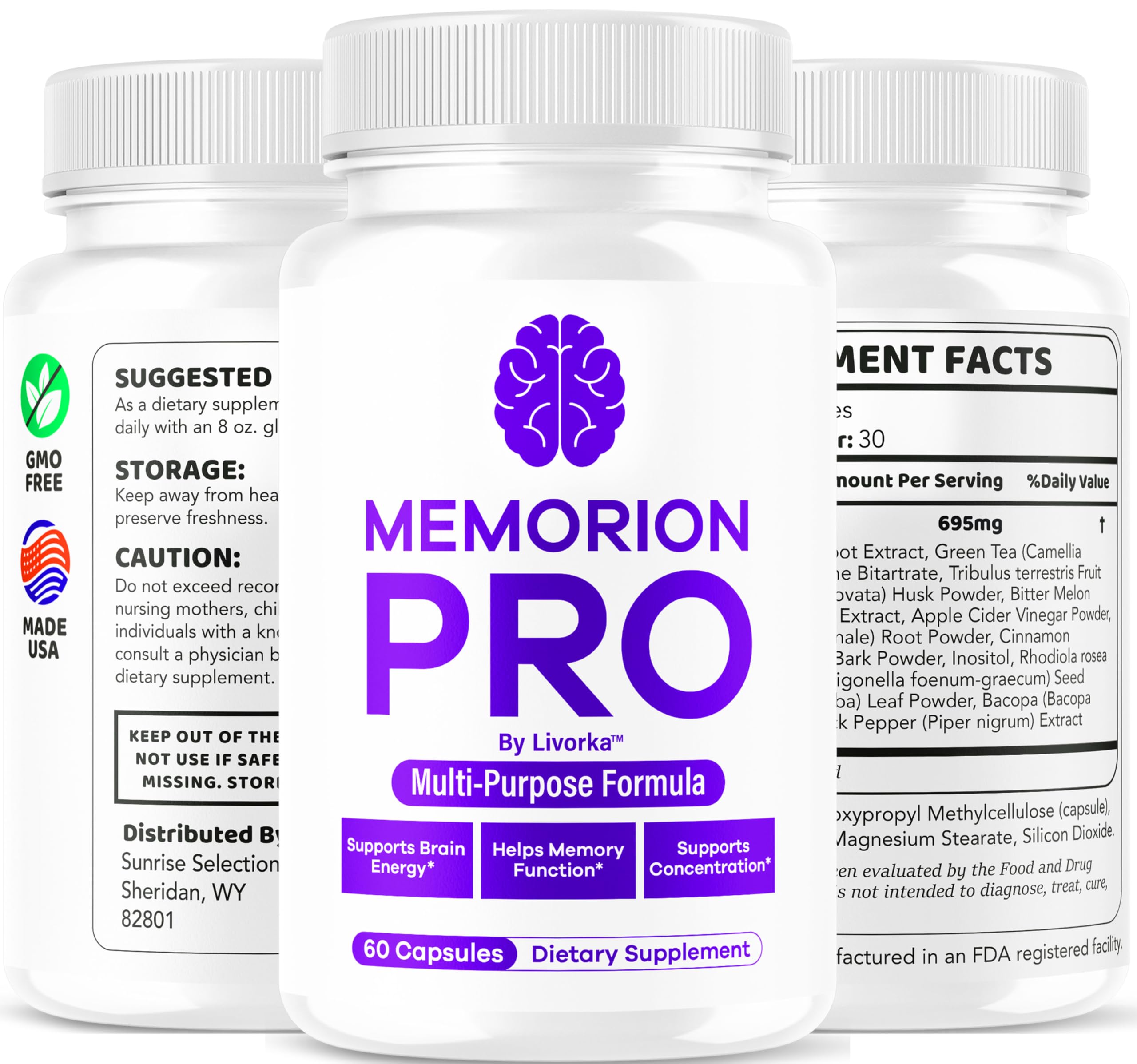 Memorion Pro 3 months supply visual