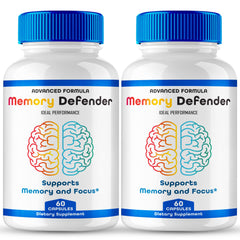 Memory Defender Capsules bottle on white background