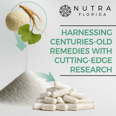 Close-up of natural ingredients for memory and cognitive support