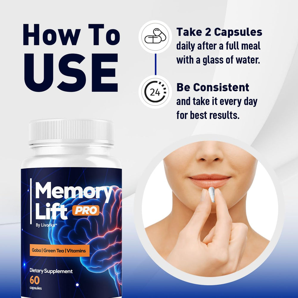 Memory Lift Pro brain supplement bottle label