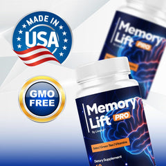Memory Lift Pro packaging and 180 capsules