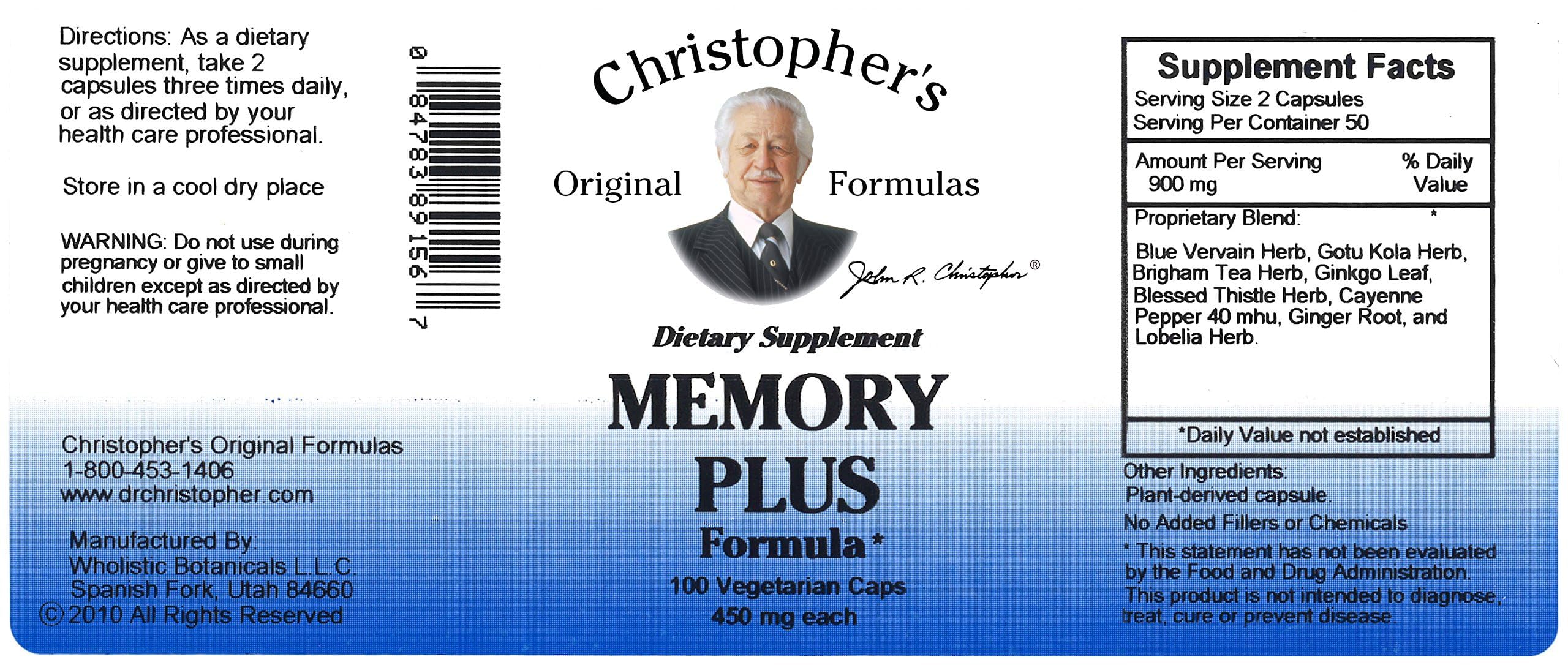 Memory Plus capsules arranged in a row