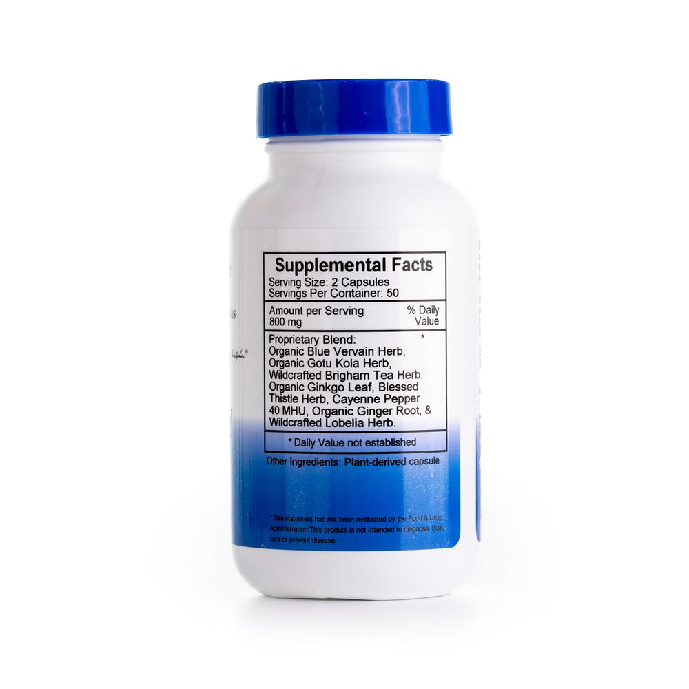 Close-up of Memory Plus herbal blend ingredients
