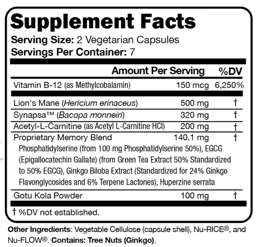 Memory Script ingredient: Phosphatidylserine