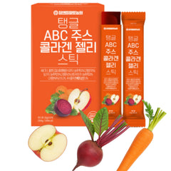 MENBLY front box showing Cham&Deul ABC juice collagen jelly, clear product benefits