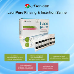 LacriPure 0.9% NaCl saline composition