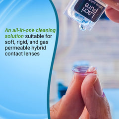 Pack of LacriPure saline contact lens solution vials