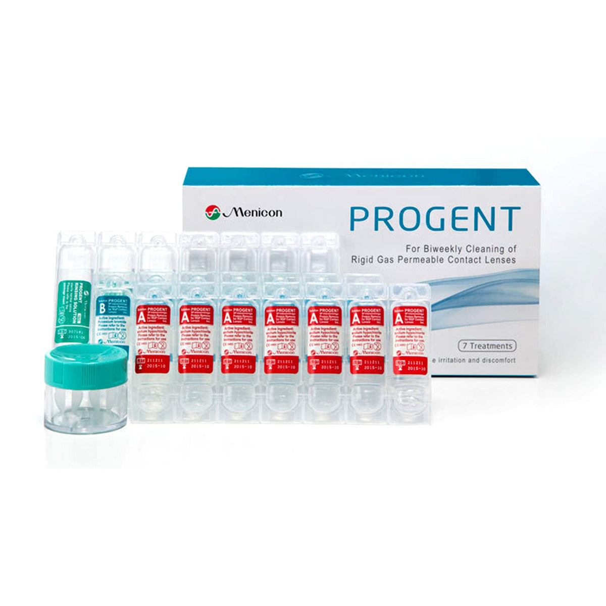 Menicon Progent 7 Treatments Pack front view