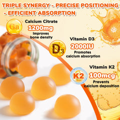 Menkru calcium citrate gummies bottle with 120 gummies