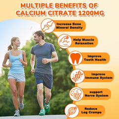 Close-up of orange-flavored calcium gummies