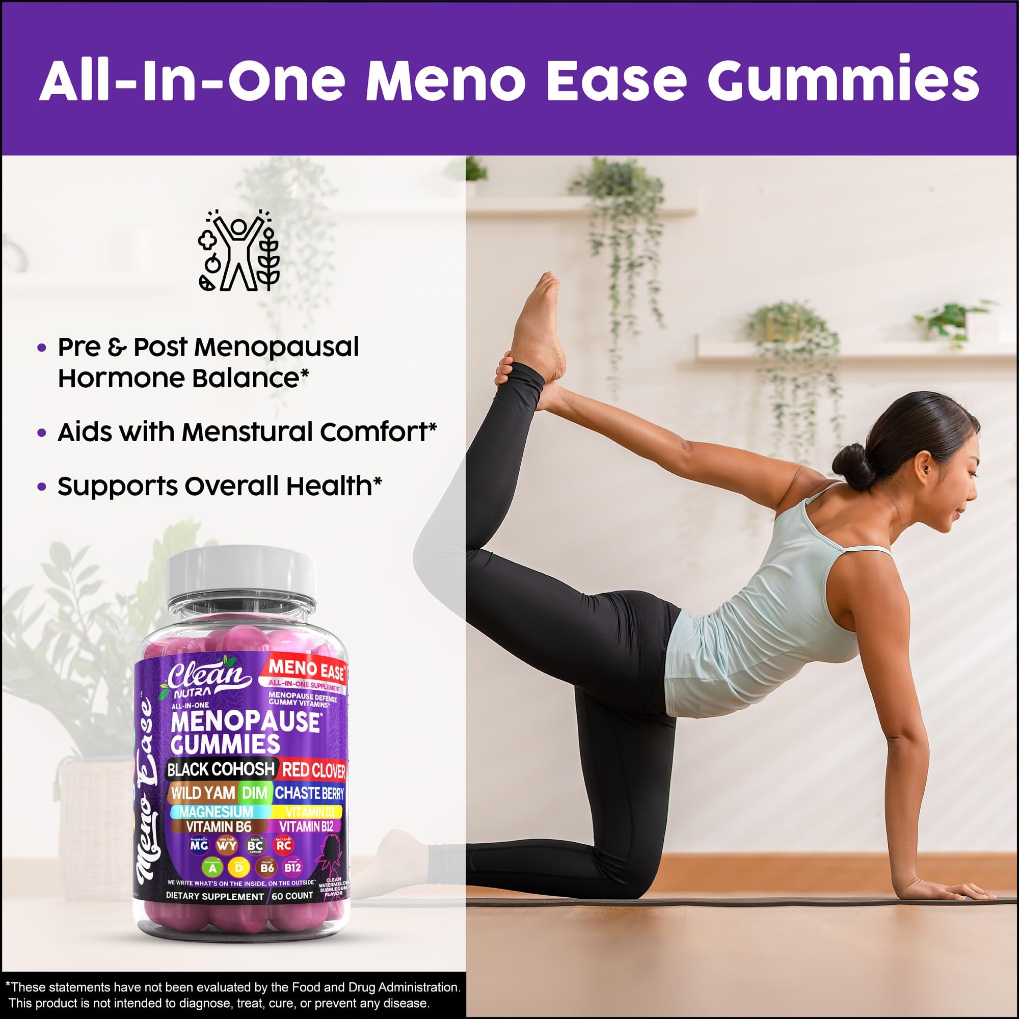 Black cohosh extract for menopausal symptoms