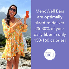 MenoWell bar as on the go snack for quick energy during busy days.