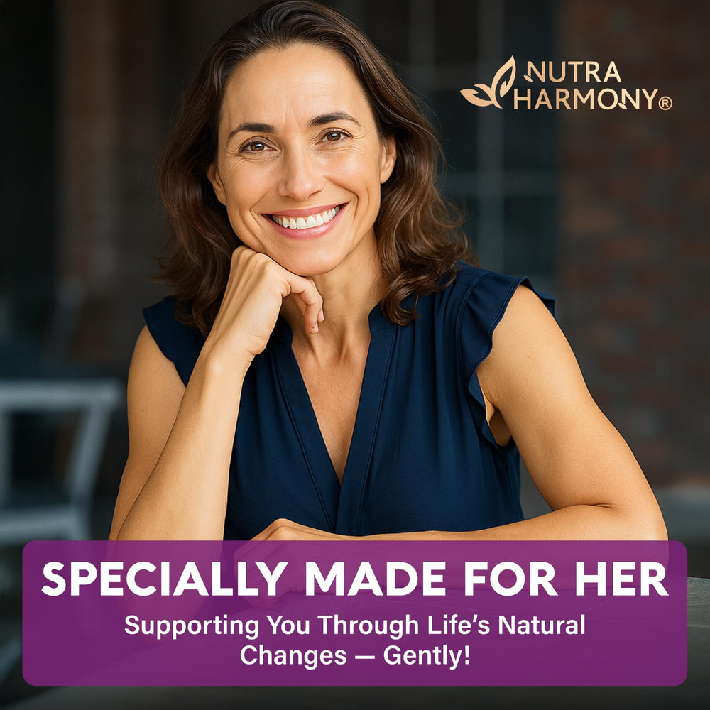 Key herbs: Black Cohosh and Dong Quai in the blend