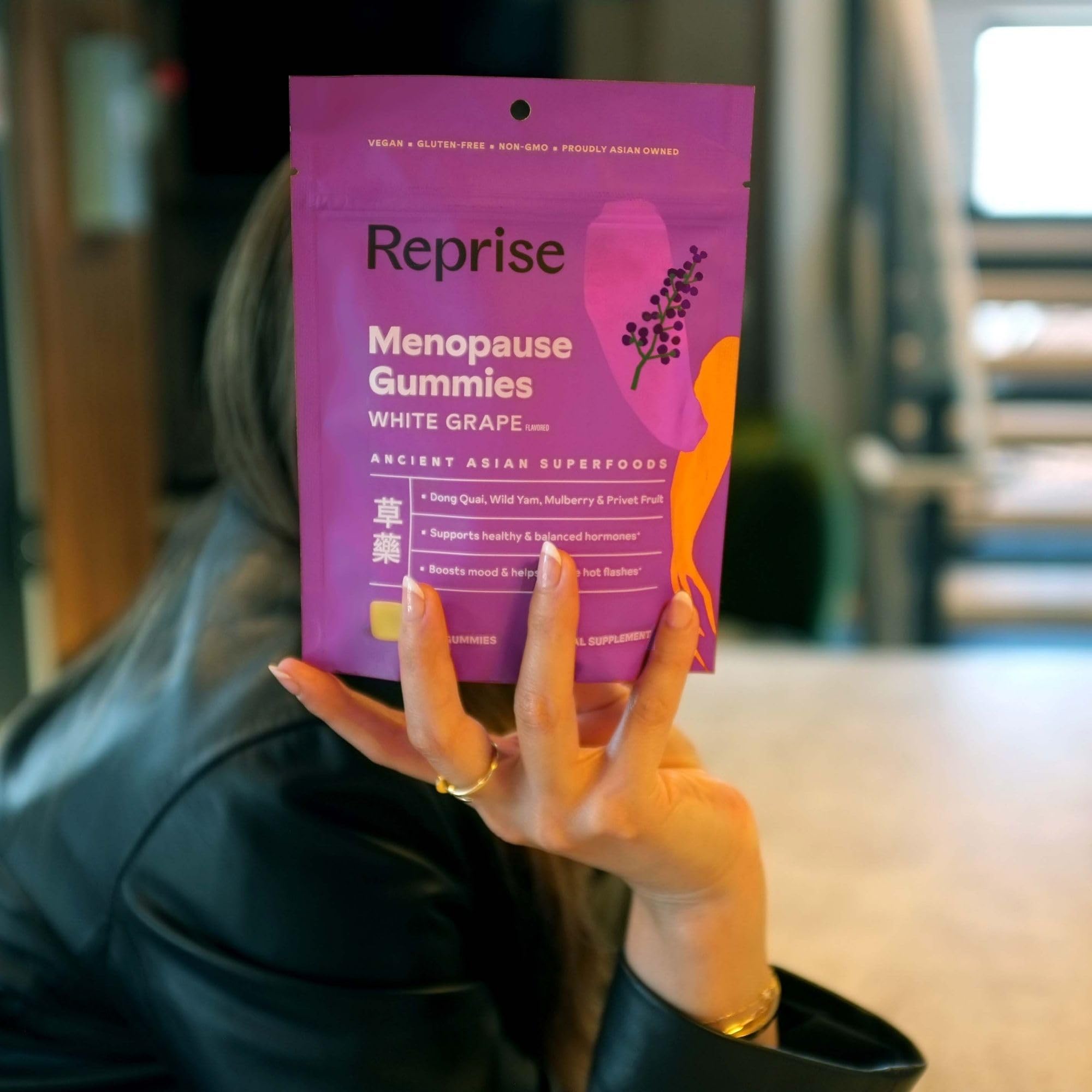 Low-sugar, plant-based menopause gummies