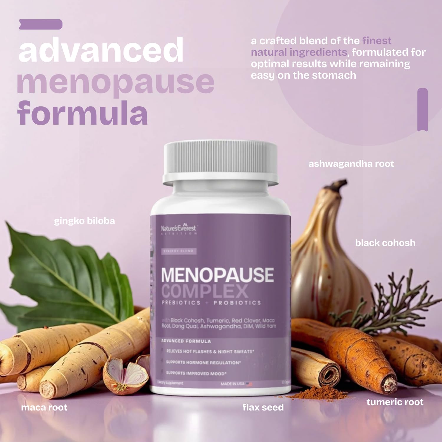 Capsules promoting sleep quality and mood support during menopause