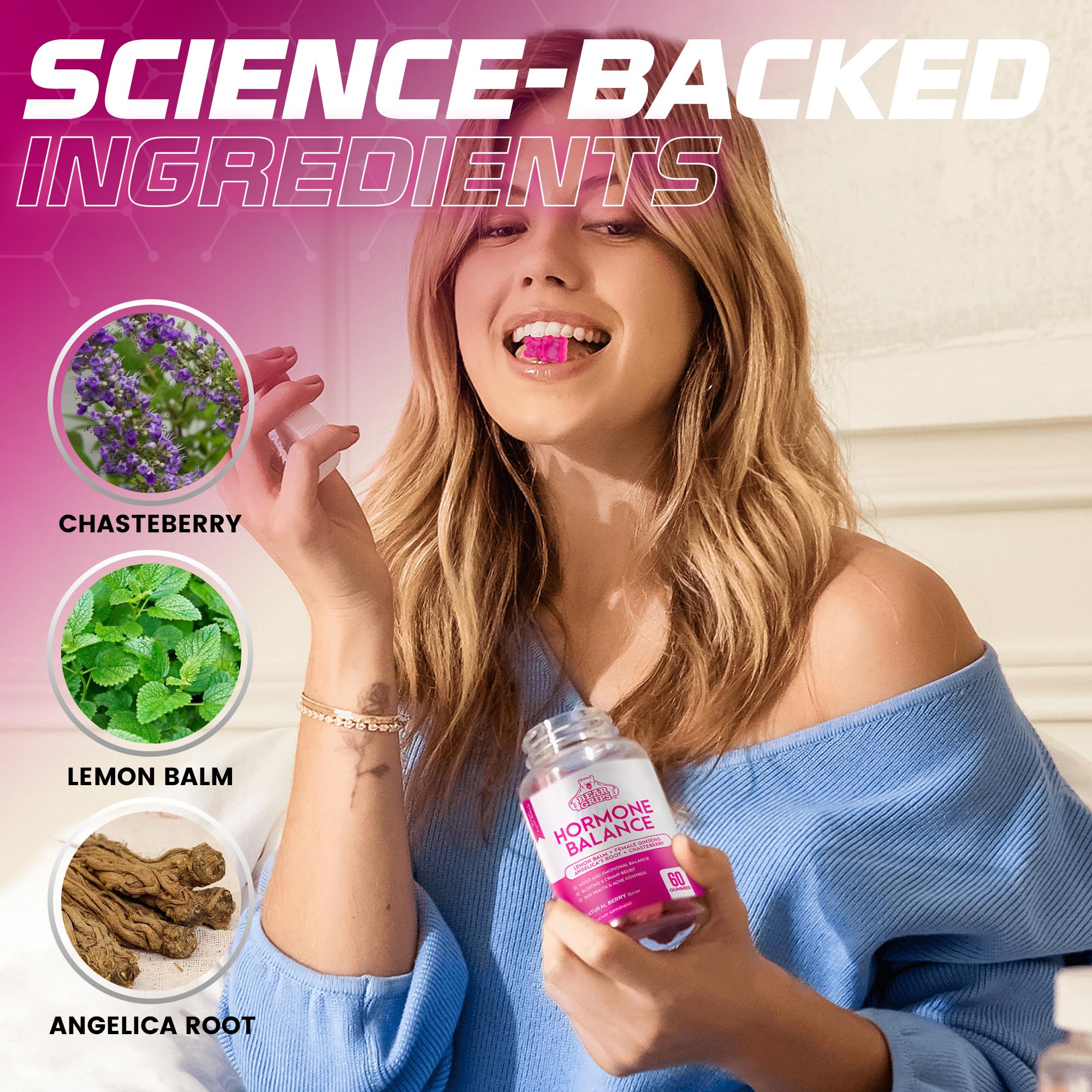 Menopause support supplements packaging
