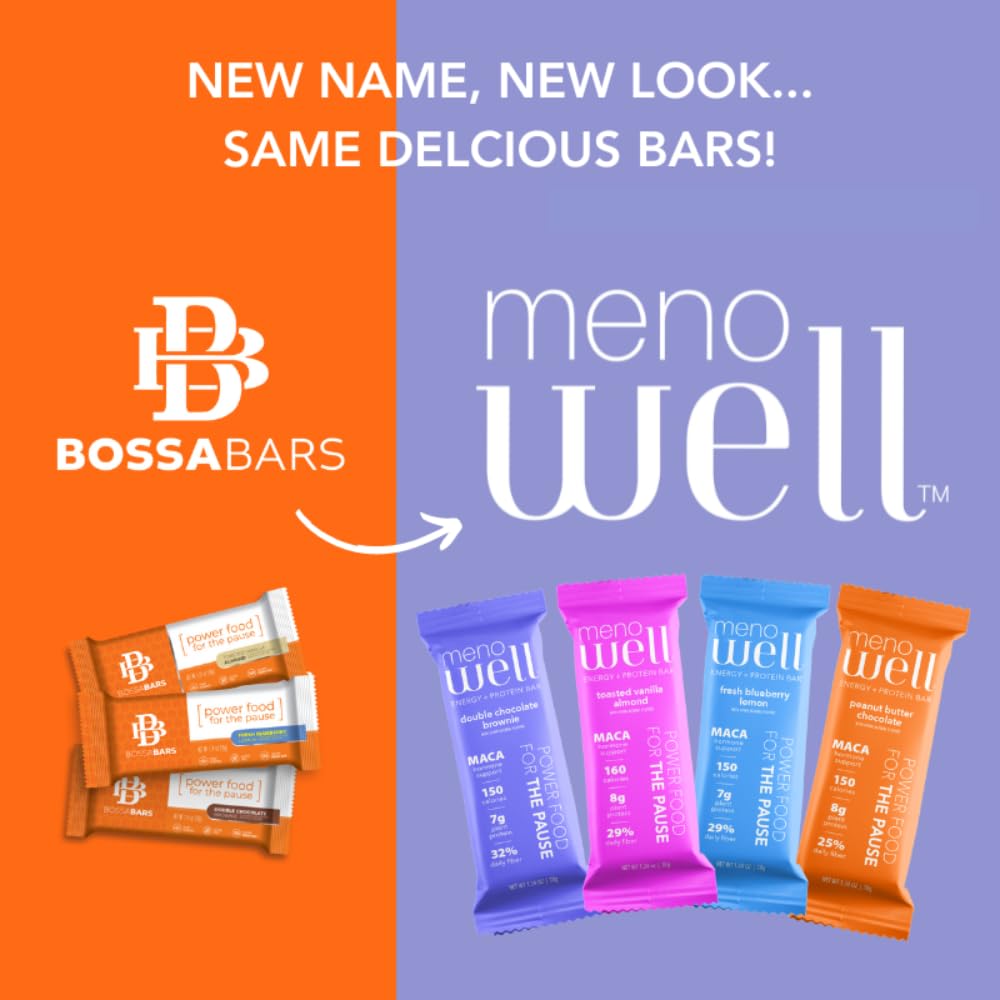 MenoWell bar 10-count packaging view for easy daily snacking.