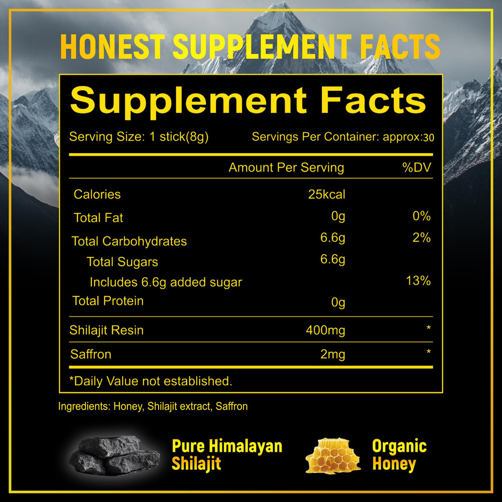 Authentic Himalayan Shilajit sticks for men – 30 sticks per bottle