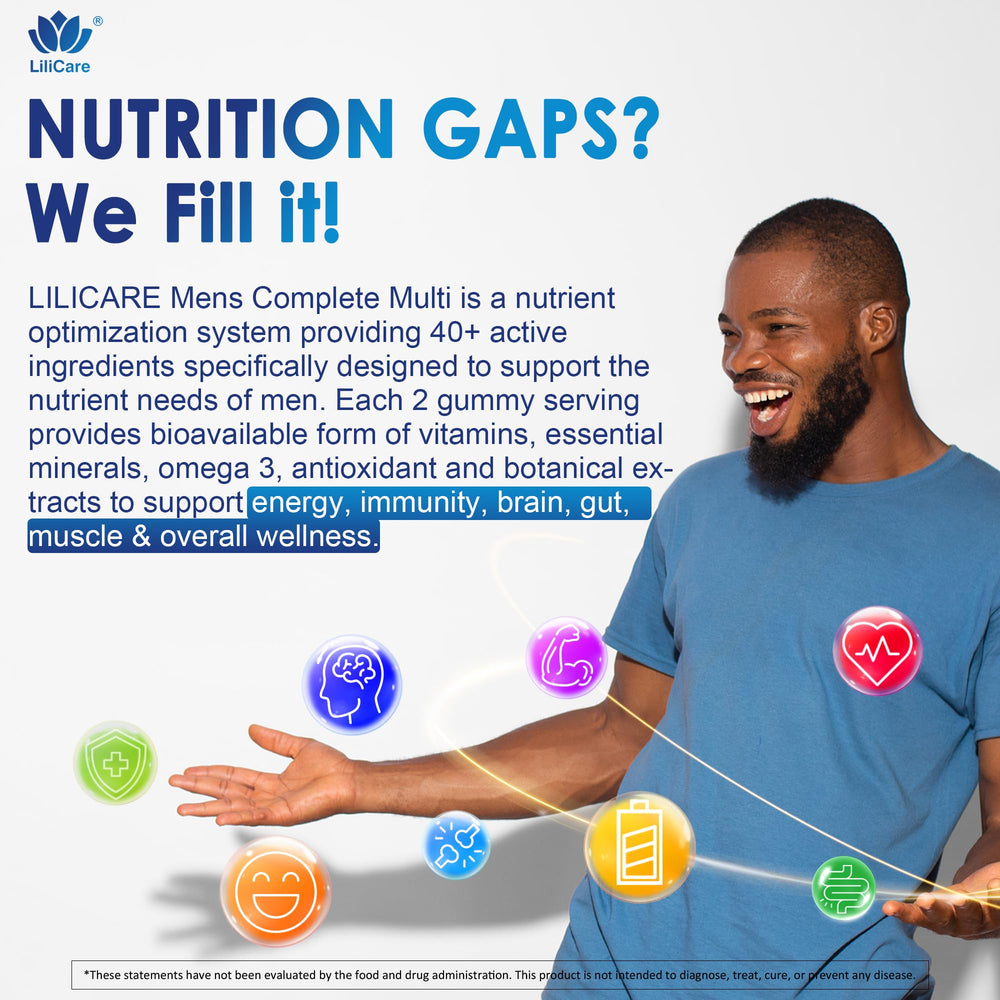 Side view of bottle displaying 60 count