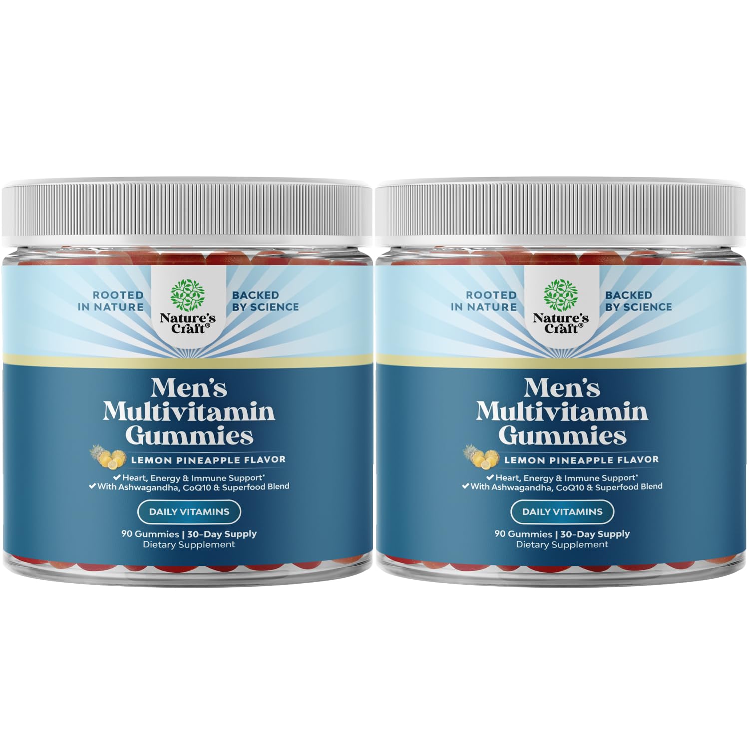 Men's multivitamin gummies with superfood complex
