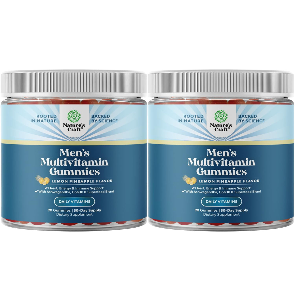 Men's multivitamin gummies with superfood complex